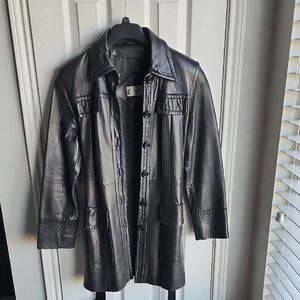 Futuro Women's Black Leather Jacket